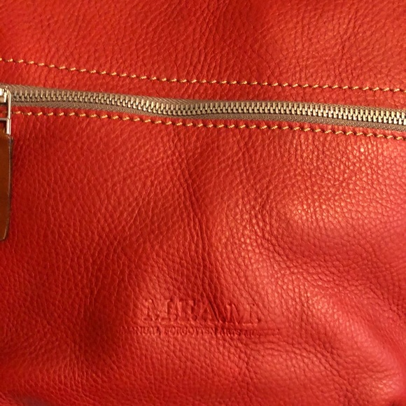Red & Brown Leather Crossbody from The Manual Co. - Picture 3 of 5